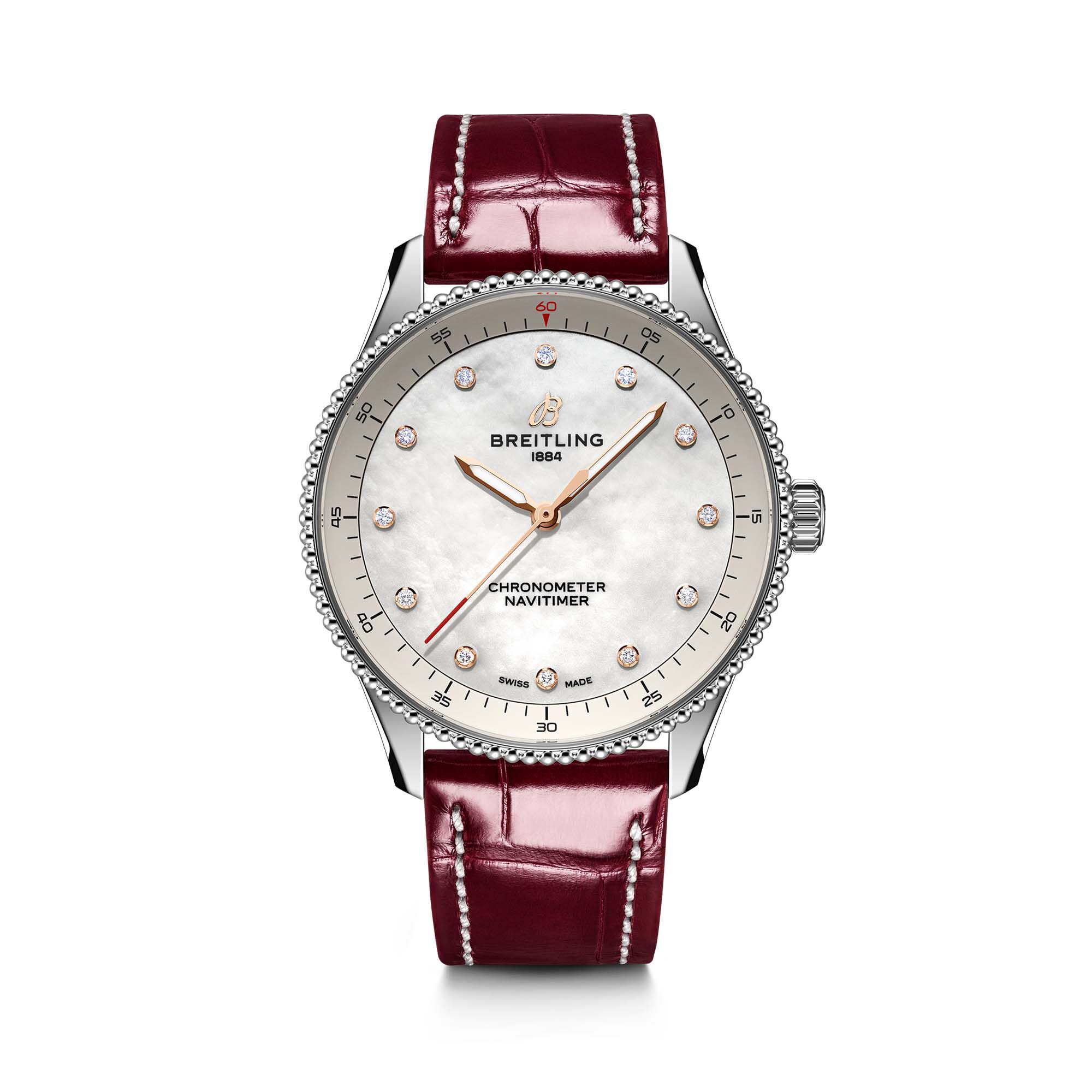 Navitimer Quartz 32 mm Stainless Steel and Diamond | Breitling